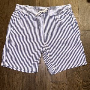 Alex Mill Saturday Striped Seersucker Shorts - L